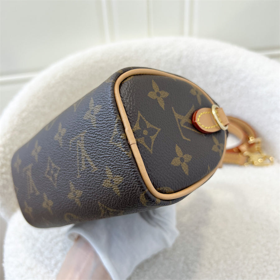 LV Nano Speedy in Monogram Canvas GHW
