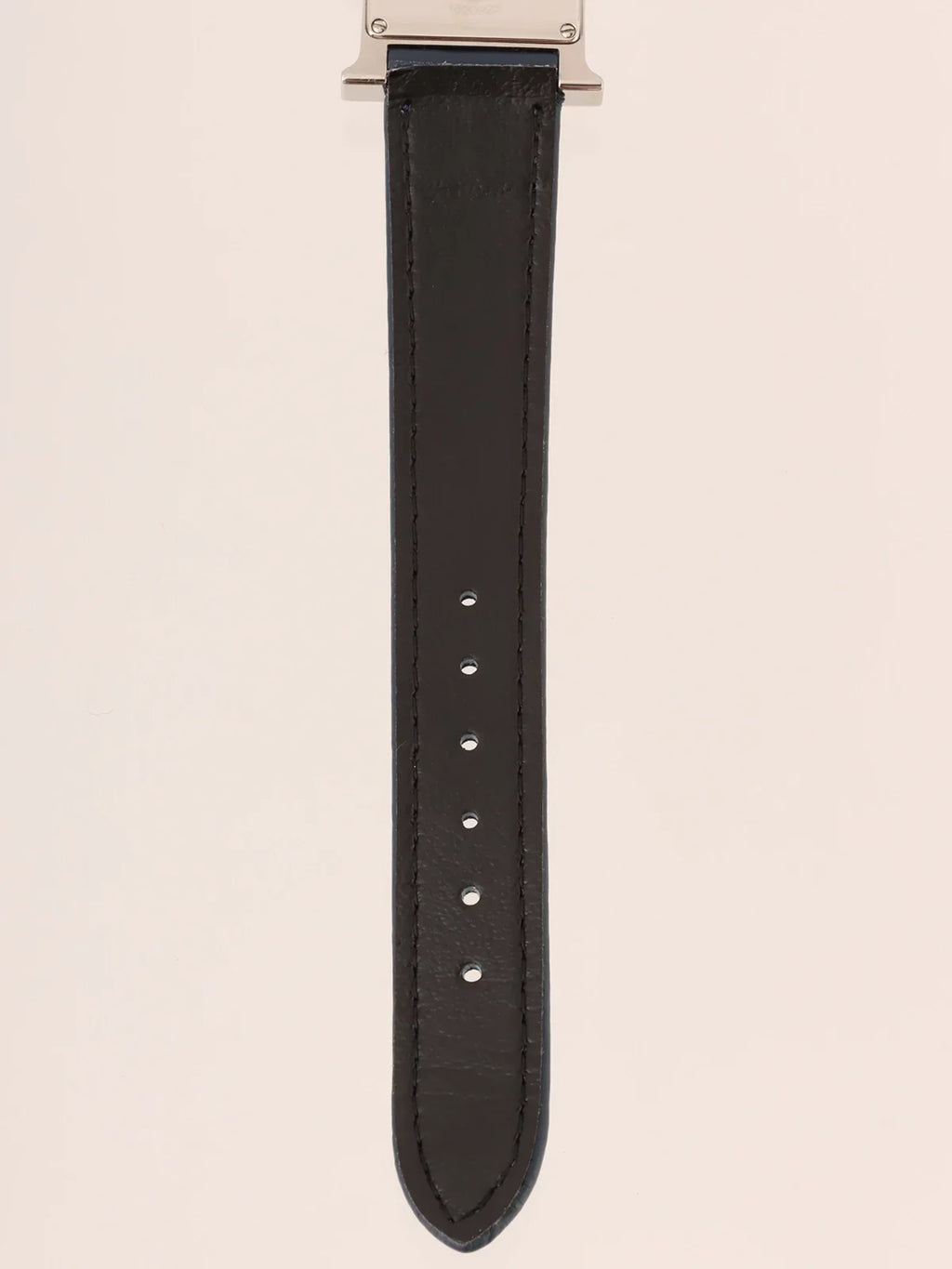 HERMES H Watch Silver/Navy/Grey