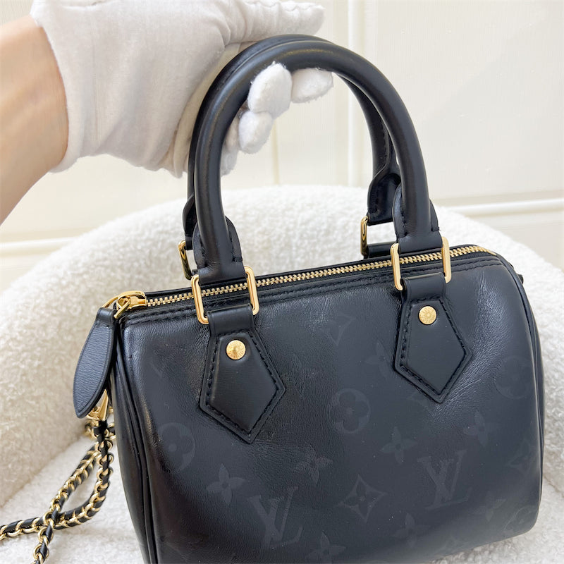 LV Speedy BB Ink in Noir (Black) Monogram GHW