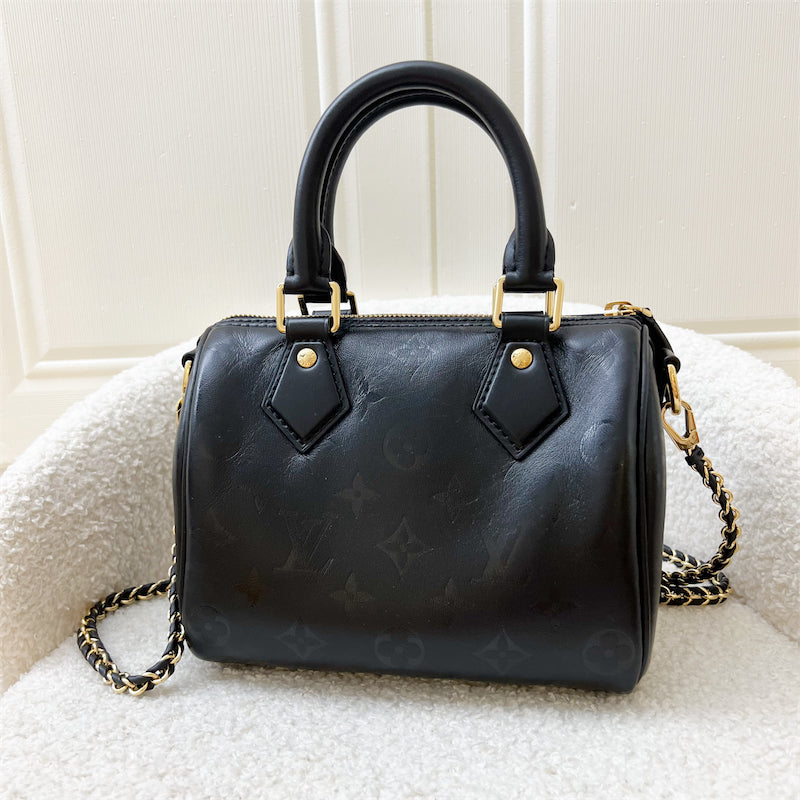 LV Speedy BB Ink in Noir (Black) Monogram GHW