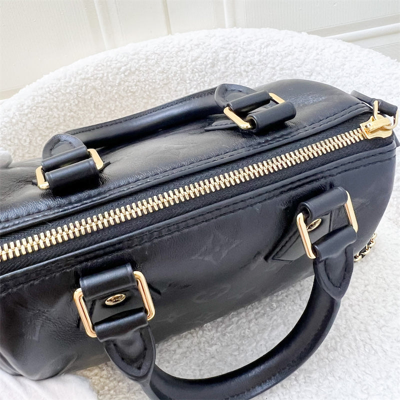 LV Speedy BB Ink in Noir (Black) Monogram GHW