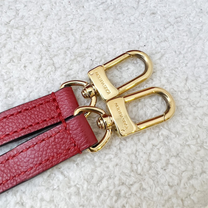 LV Mazarine PM Bag in Red Empriente Leather GHW