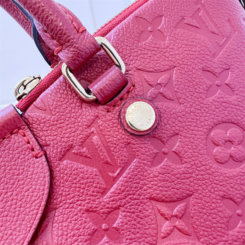 LV Mazarine PM Bag in Red Empriente Leather GHW