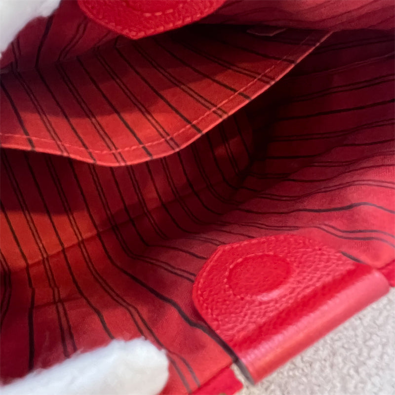 LV Mazarine PM Bag in Red Empriente Leather GHW