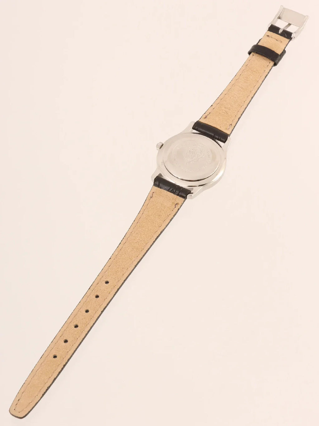 GUCCI Round Logo Face Watch Silver/Black