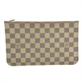 LOUIS VUITTON DA Wristlet- Cream/Beige Interior