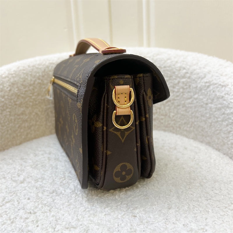 LV Pochette Metis East West in Monogram Canvas and GHW
