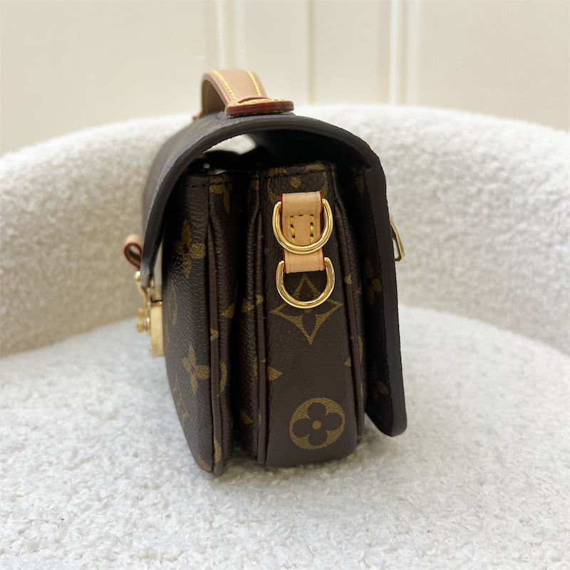 LV Pochette Metis East West in Monogram Canvas and GHW