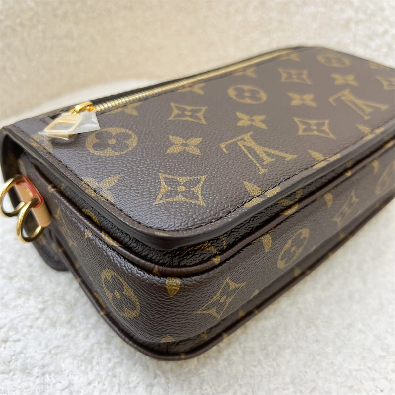 LV Pochette Metis East West in Monogram Canvas and GHW