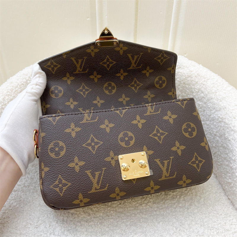 LV Pochette Metis East West in Monogram Canvas and GHW