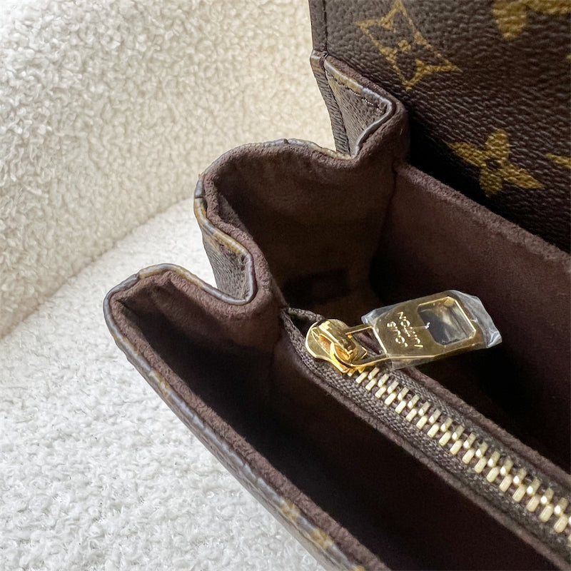 LV Pochette Metis East West in Monogram Canvas and GHW