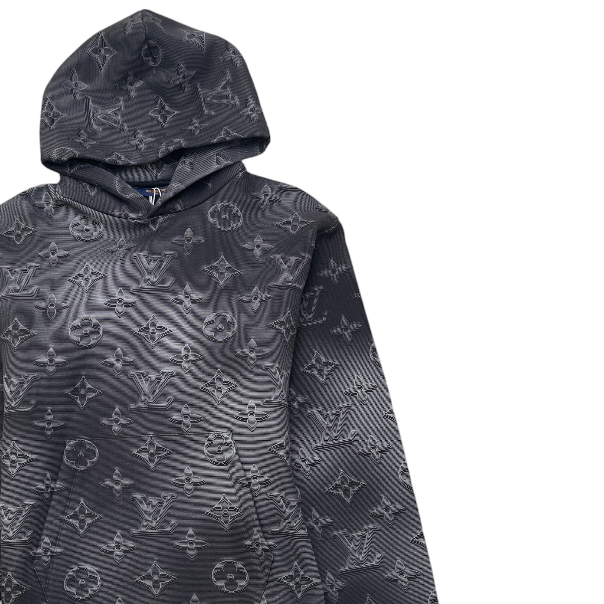 Men's 2054 Monogram Hoodie Black Size XL