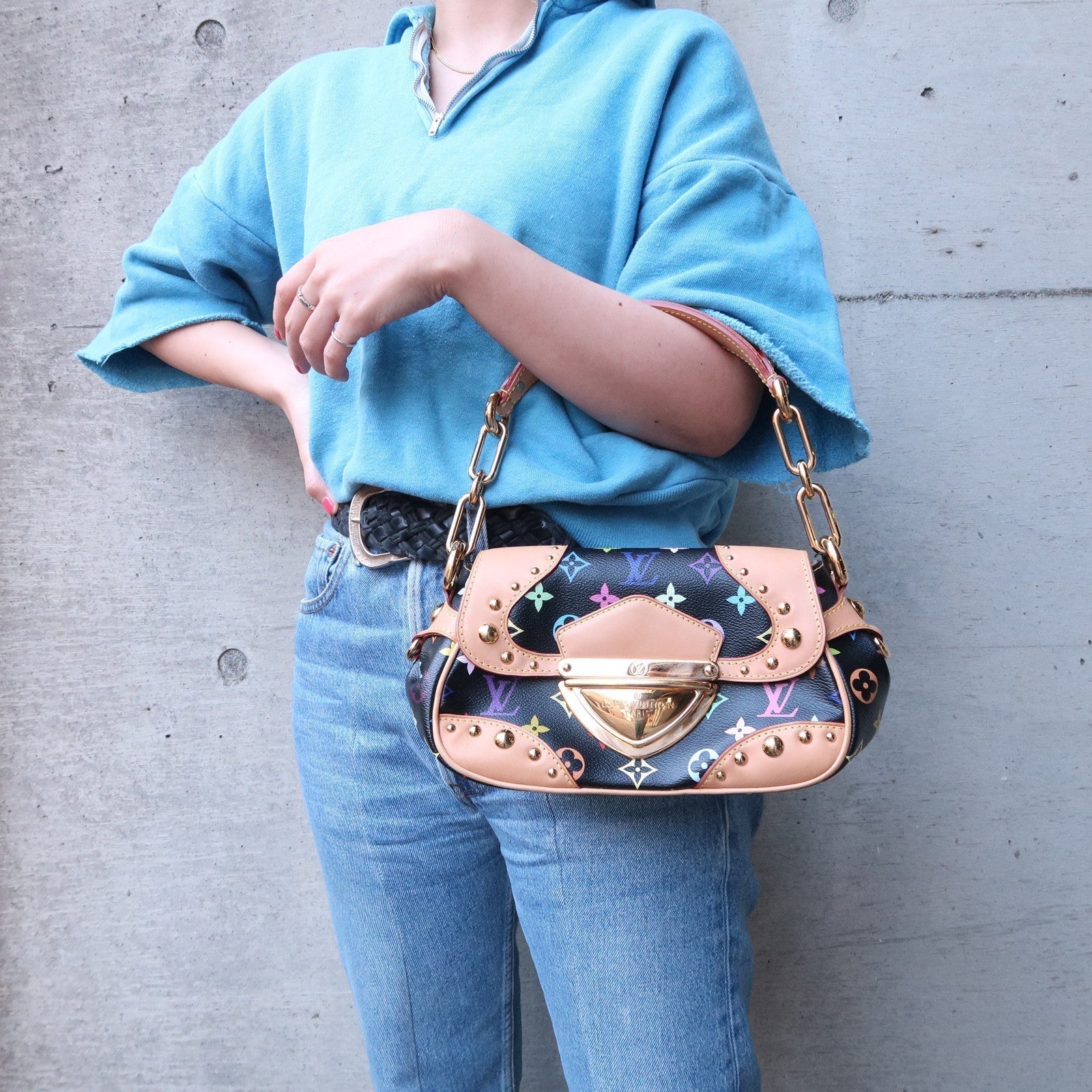 Louis Vuitton Monogram Multi Color Marilyn Hand Bag M40128