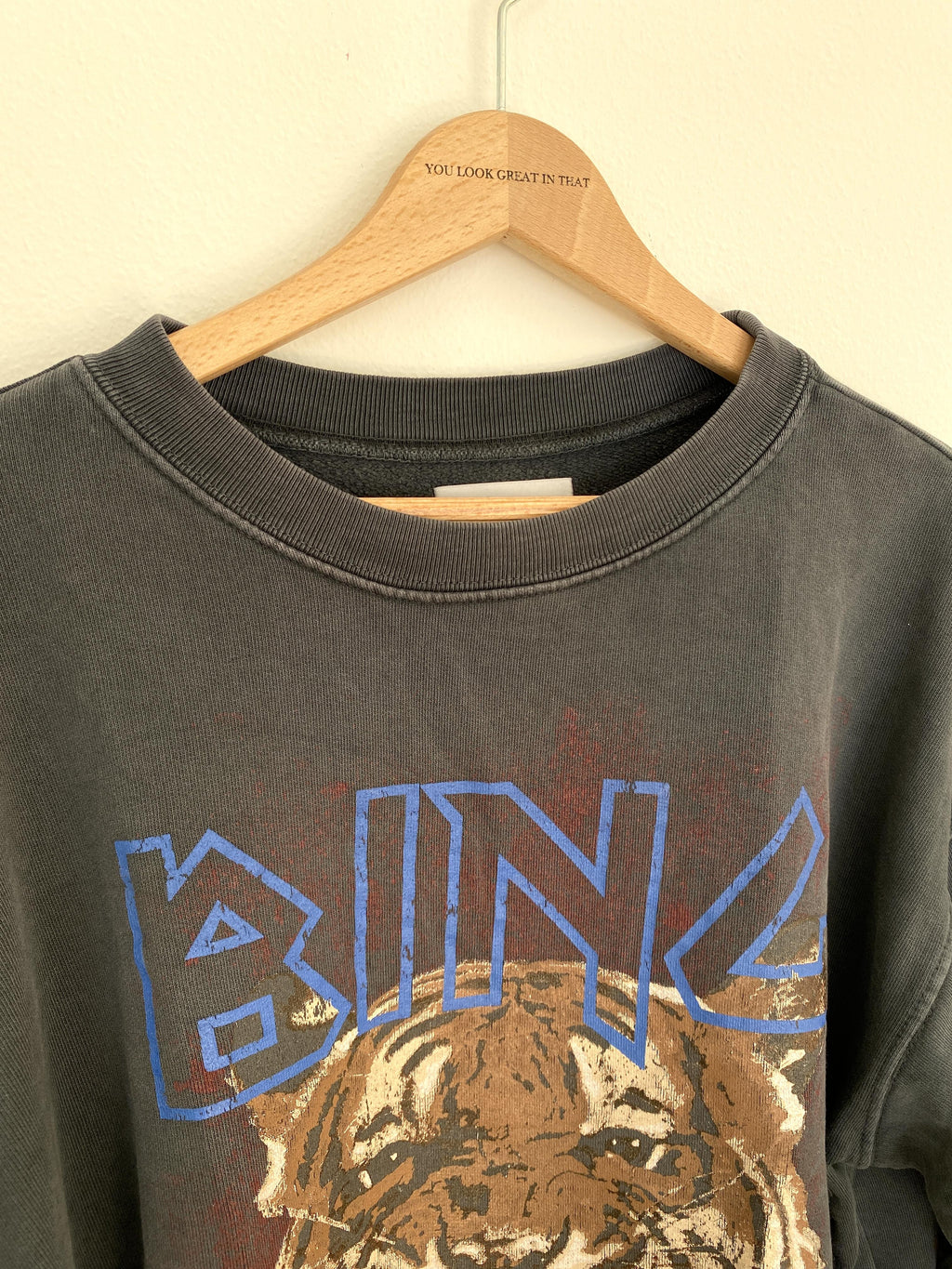 ANINE BING TIGER SWEATSHIRT - SIZE XS