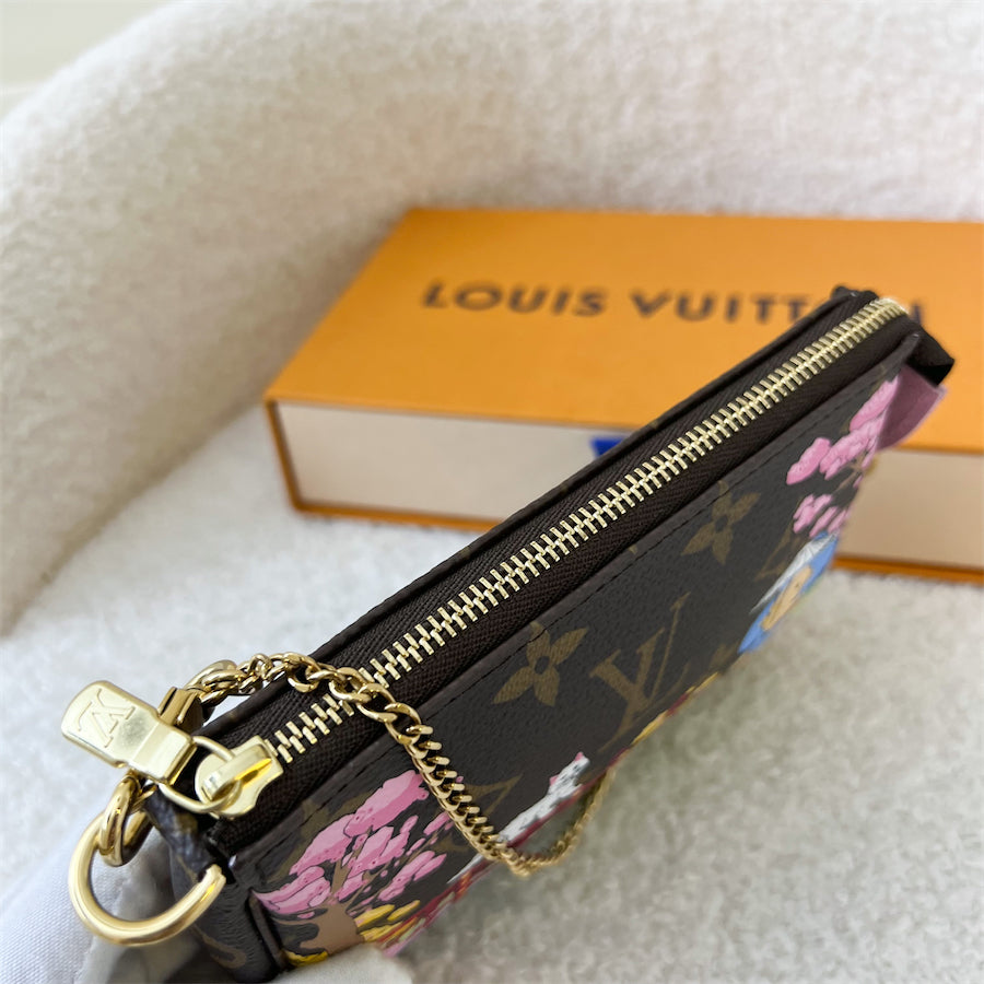 LV Mini Pochette Accessoires in Christmas 2021 Animation (Japan) Monogram Canvas