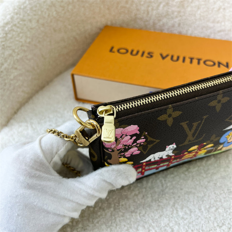 LV Mini Pochette Accessoires in Christmas 2021 Animation (Japan) Monogram Canvas