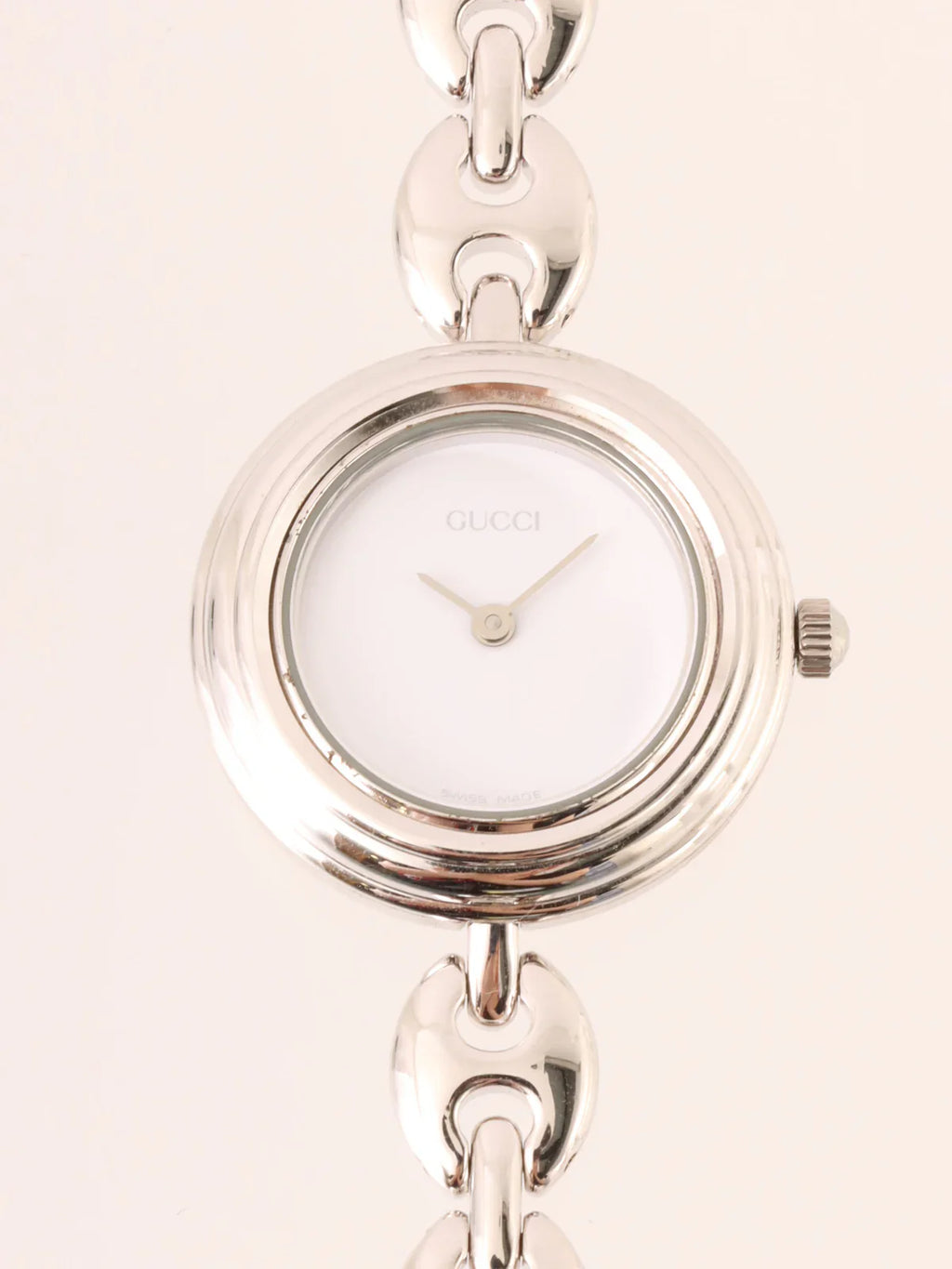 GUCCI Metallic Changeable Bezel Watch 6Colors/Silver