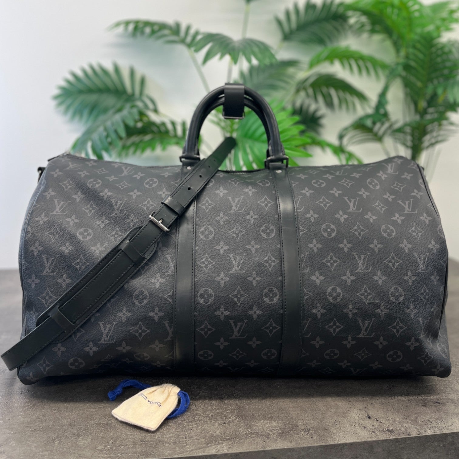 Men's Keepall Bandoulire 55 Bag Black
