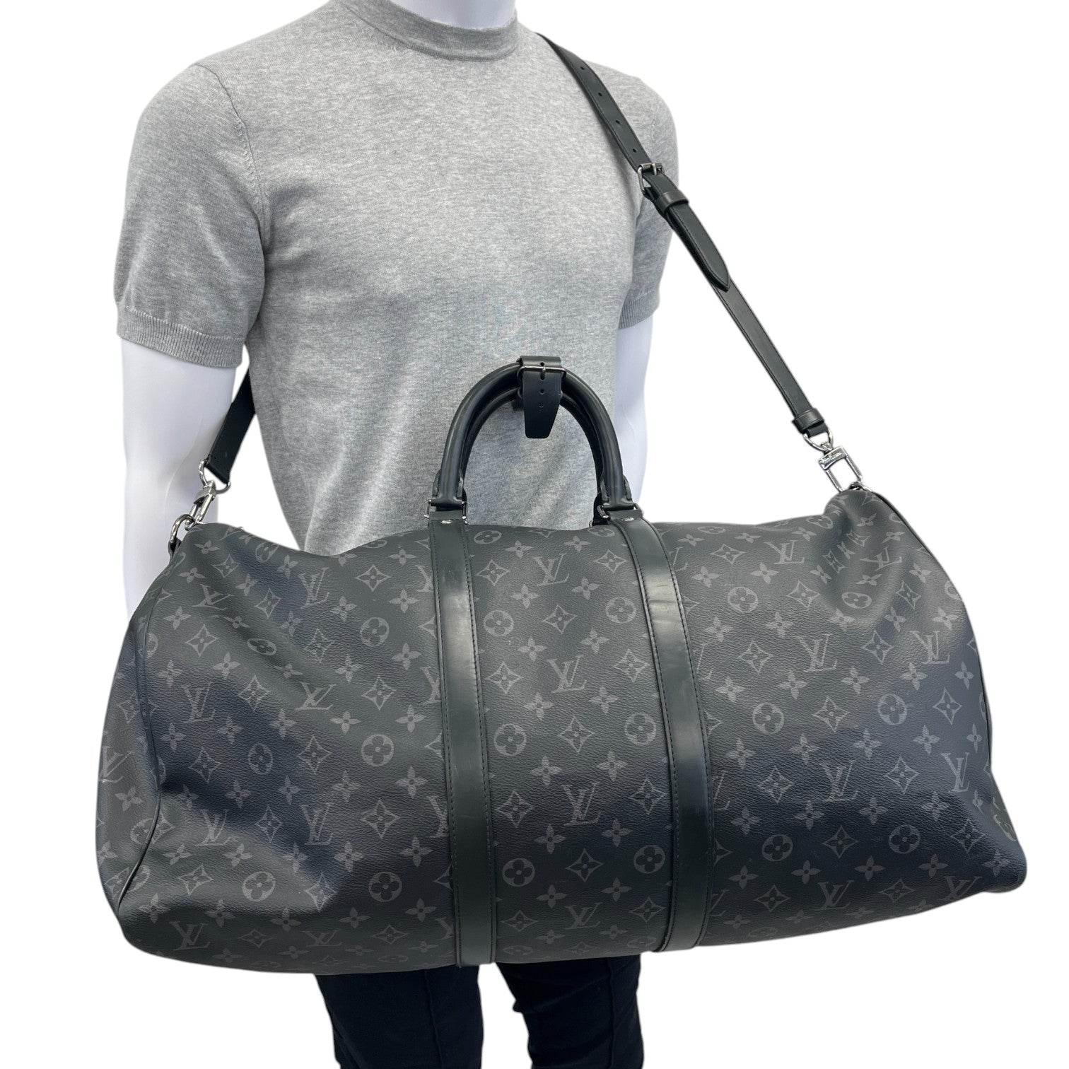 Men's Keepall Bandoulire 55 Bag Black