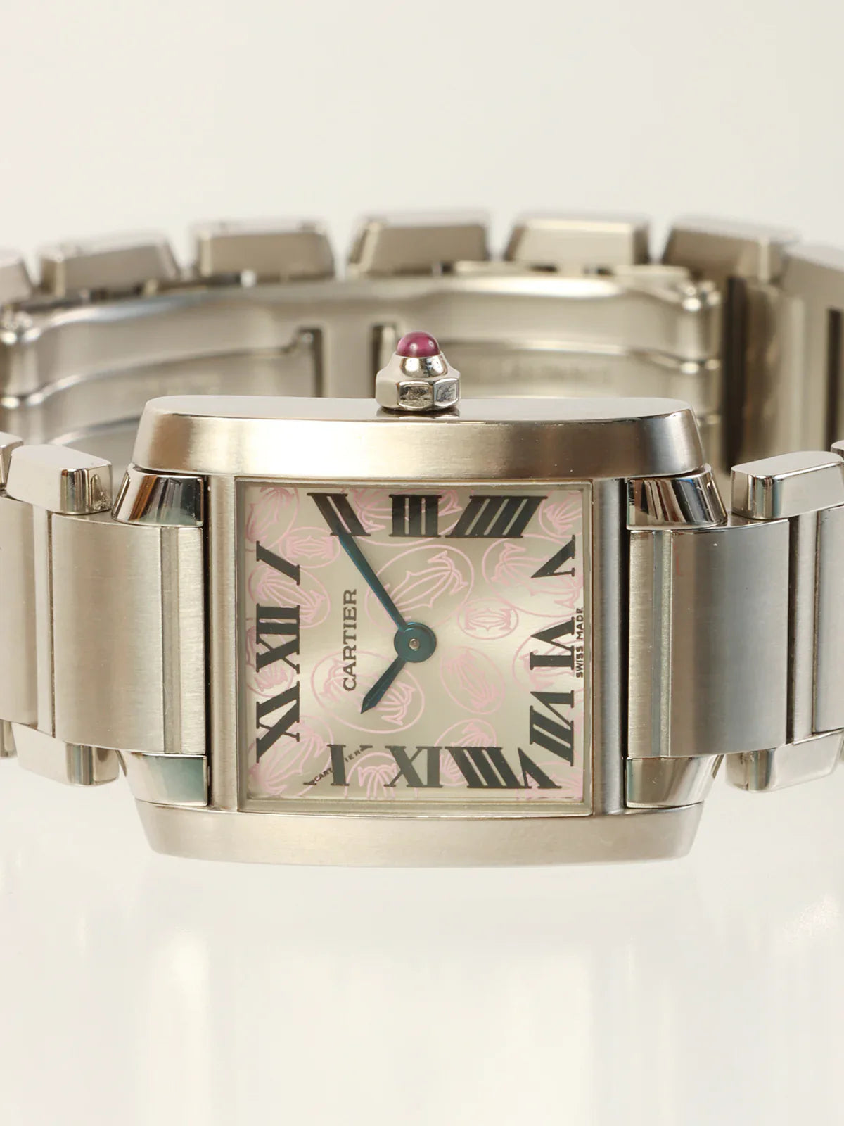 CARTIER Tank Francaise Sm Silver/Pink