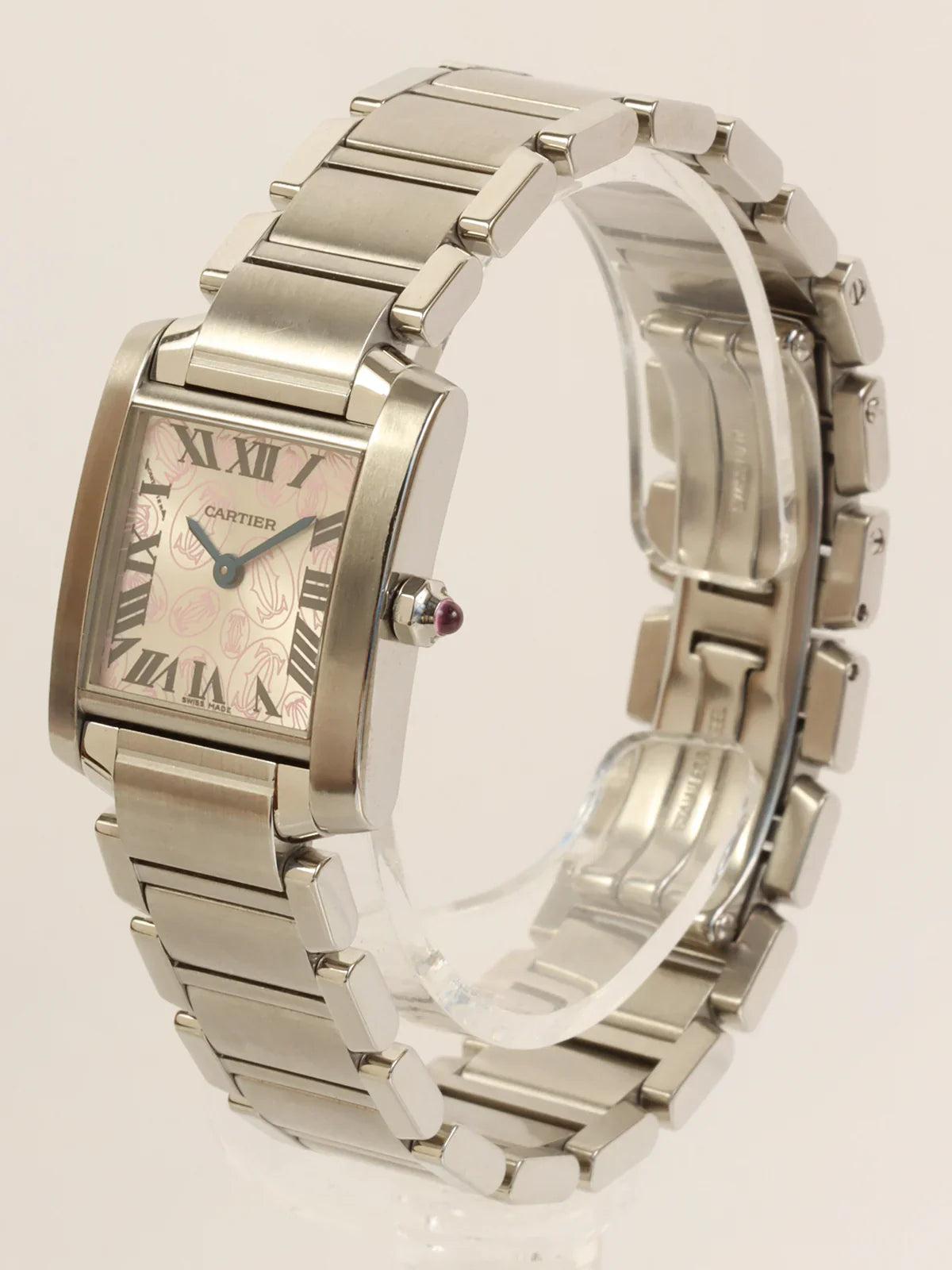 CARTIER Tank Francaise Sm Silver/Pink