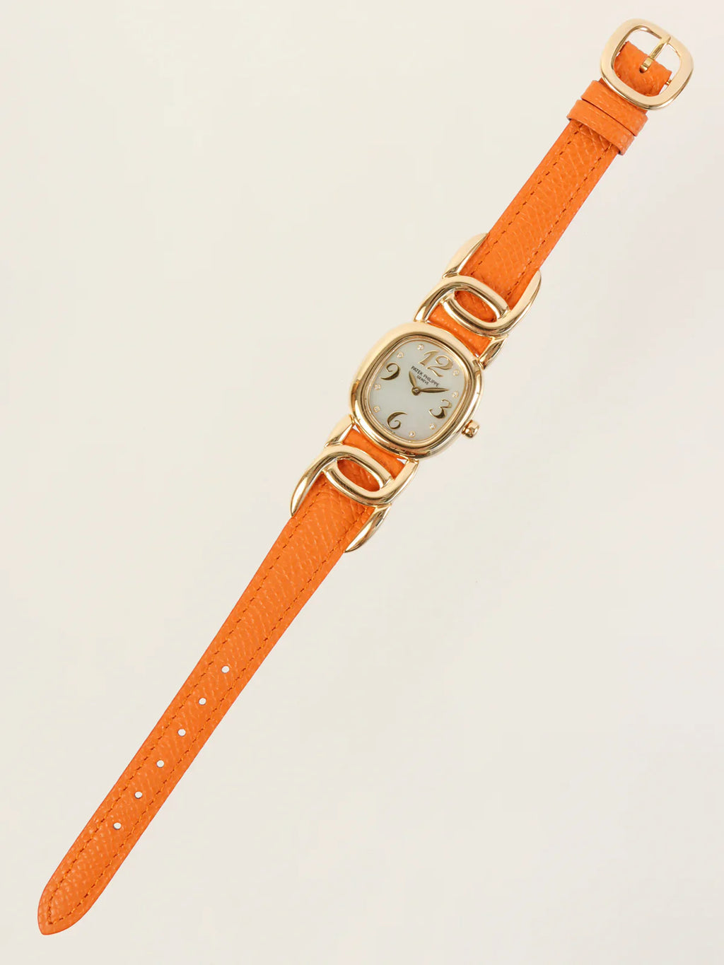 PATEK PHILIPPE 18K Diamond Golden Ellipse Gold/Orange