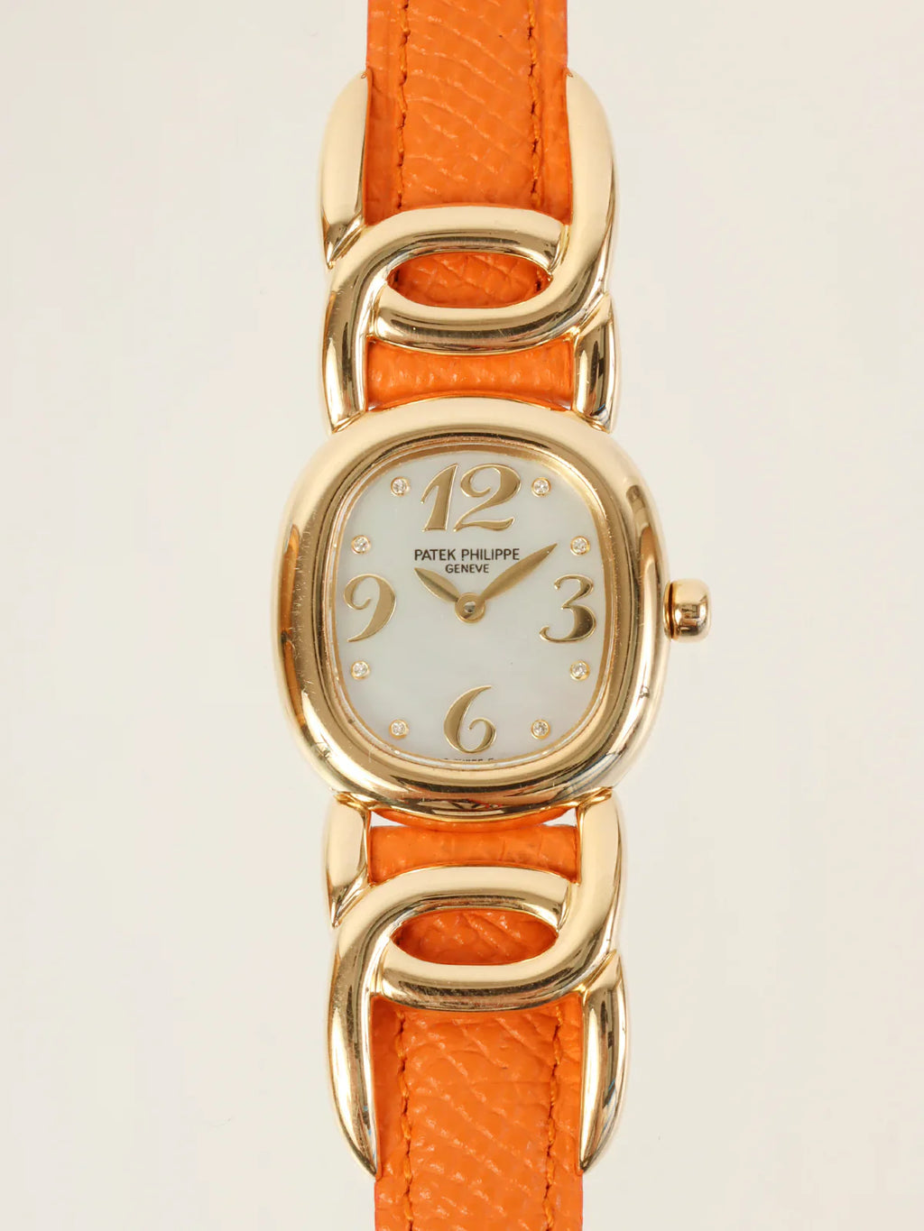 PATEK PHILIPPE 18K Diamond Golden Ellipse Gold/Orange