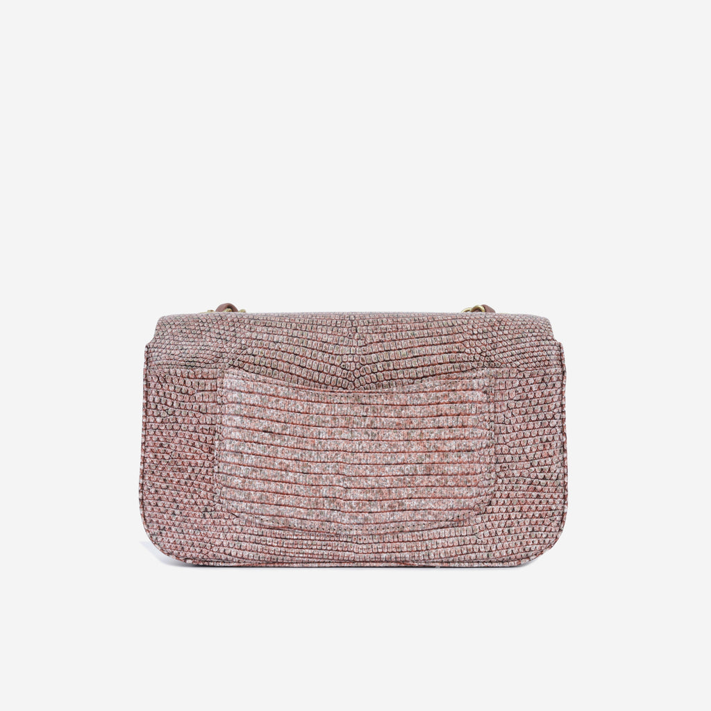 Chanel Mini Rectangular Flap - Mauve Taupe Lizard