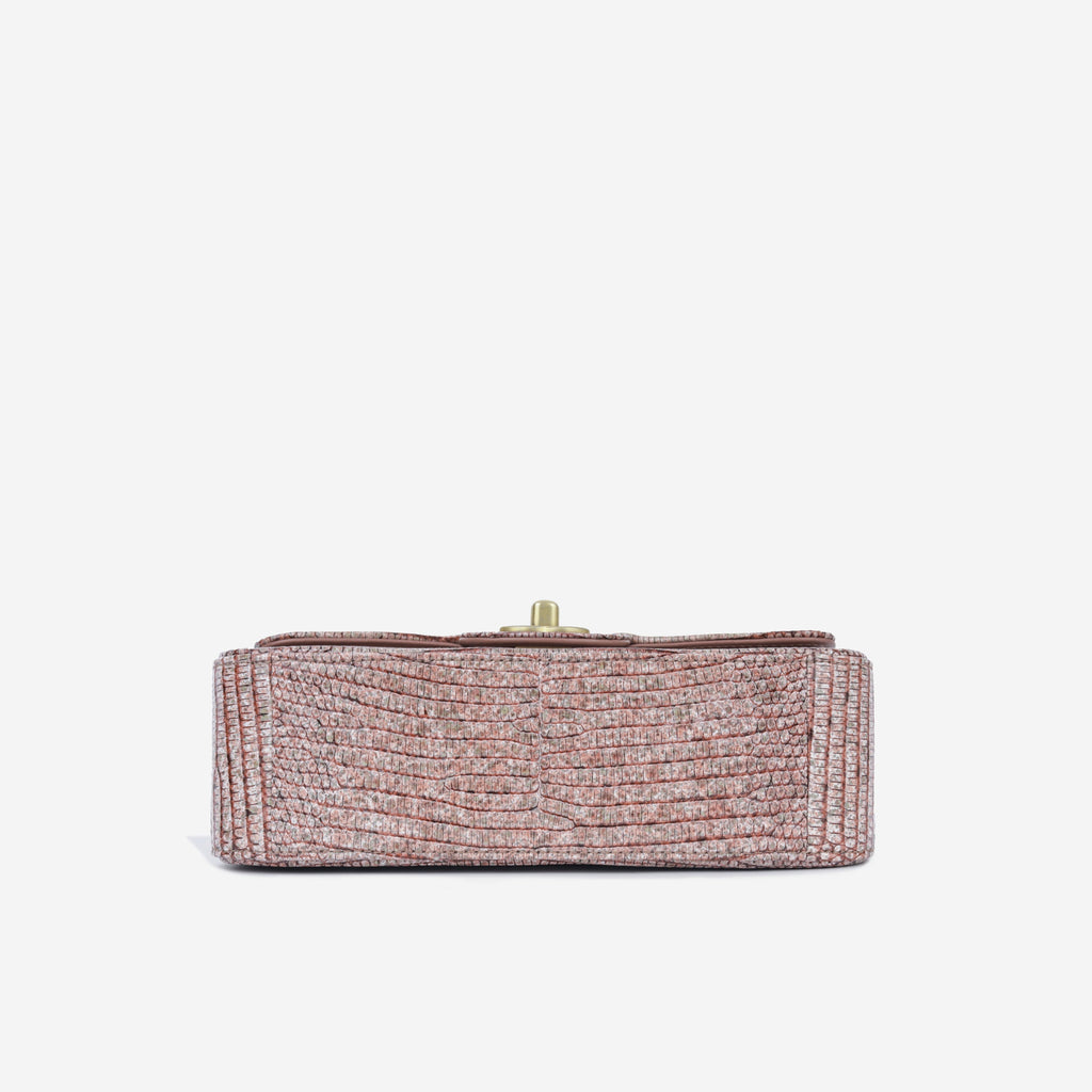 Chanel Mini Rectangular Flap - Mauve Taupe Lizard