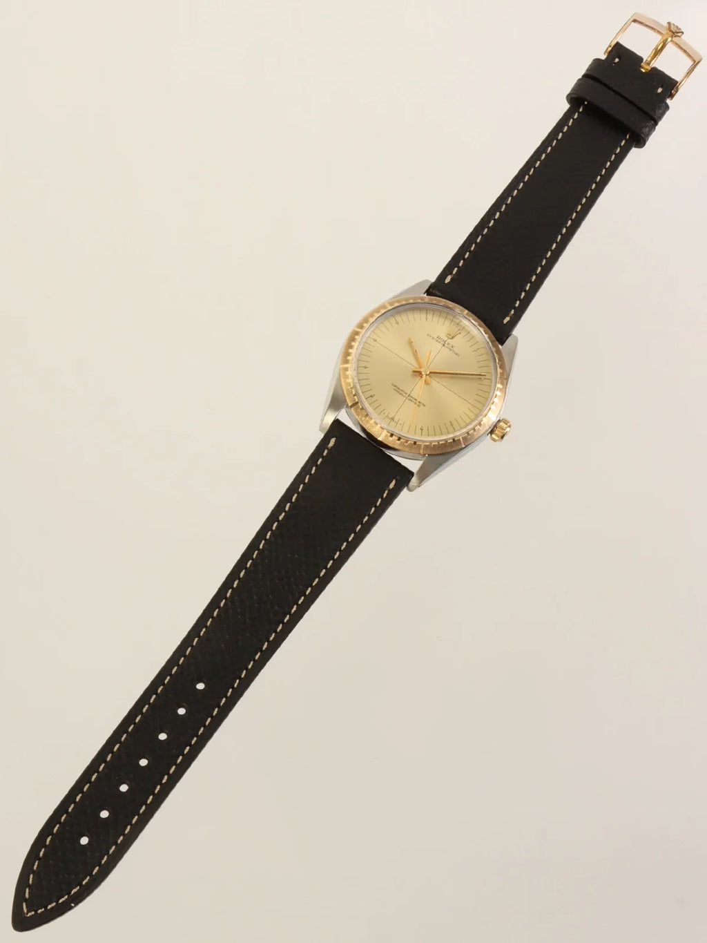 ROLEX Oyster Perpetual Gold/Silver/Black