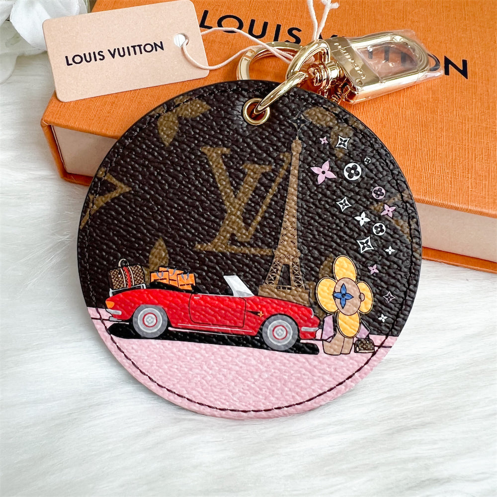 LV Round Bag Charm in Monogram Canvas GHW (Vivienne in Paris)