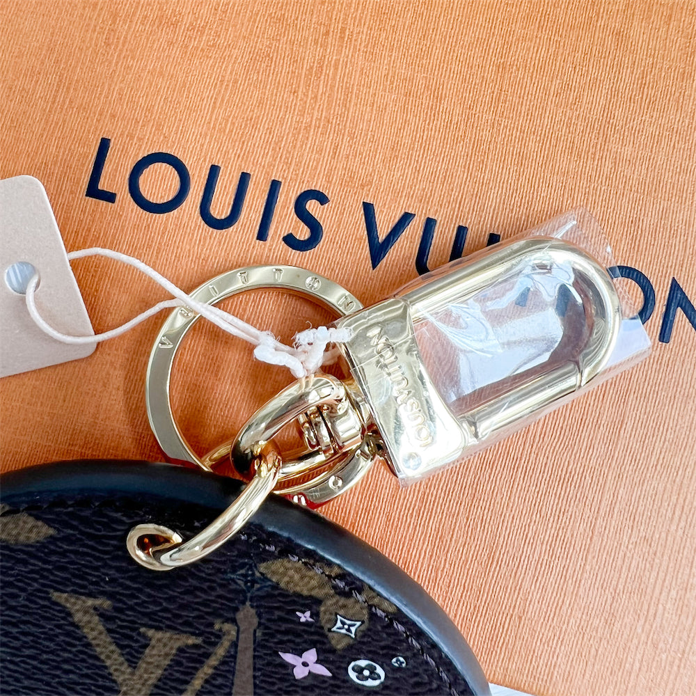 LV Round Bag Charm in Monogram Canvas GHW (Vivienne in Paris)