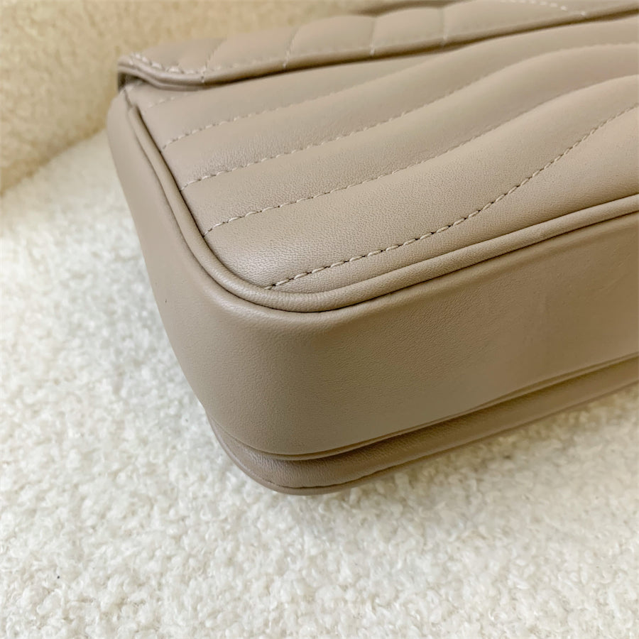 LV New Wave Chain Bag in Taupe Quilted Calfskin and GHW