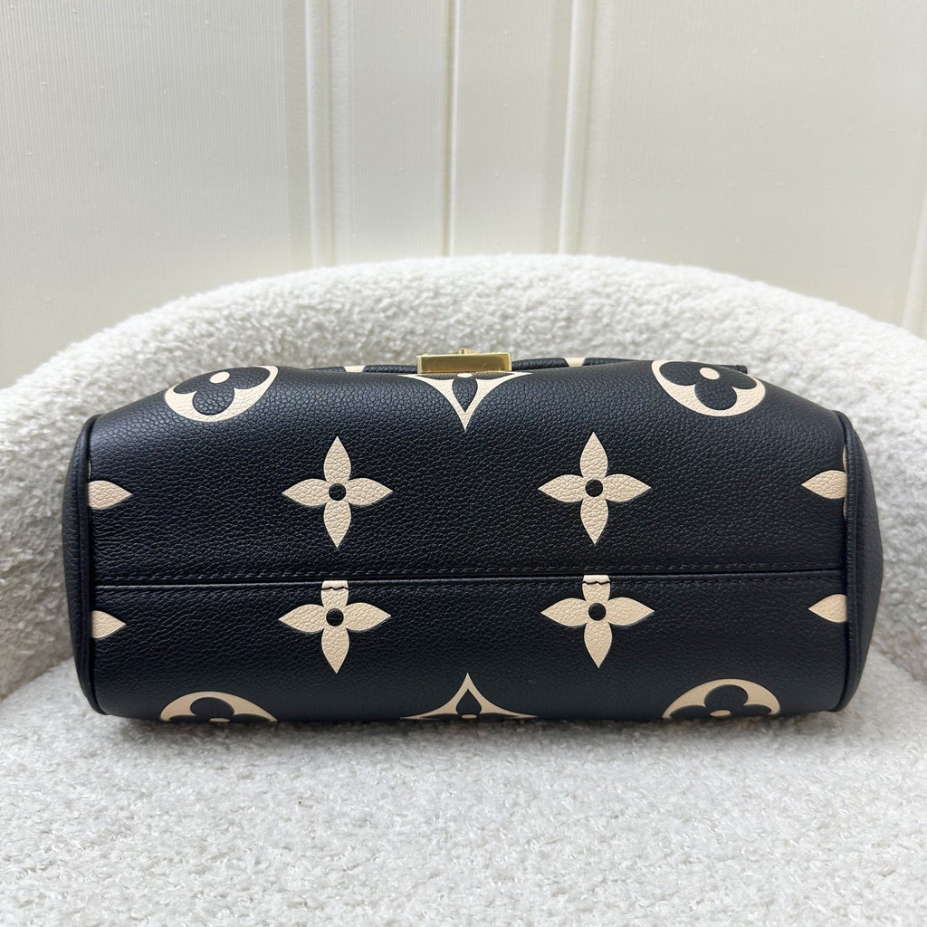 LV Favorite Bag in Bicolor Black and Creme Giant Monogram Empreinte Leather and GHW