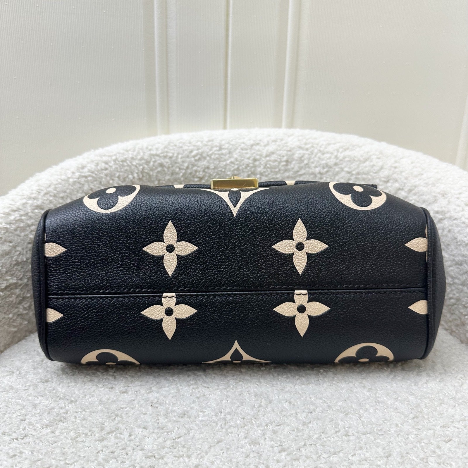 LV Favorite Bag in Bicolor Black and Creme Giant Monogram Empreinte Leather and GHW