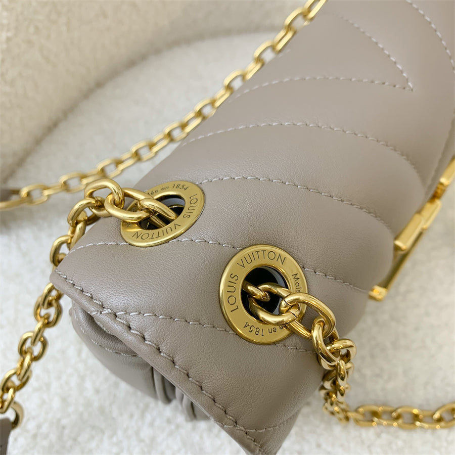 LV New Wave Chain Bag in Taupe Quilted Calfskin and GHW