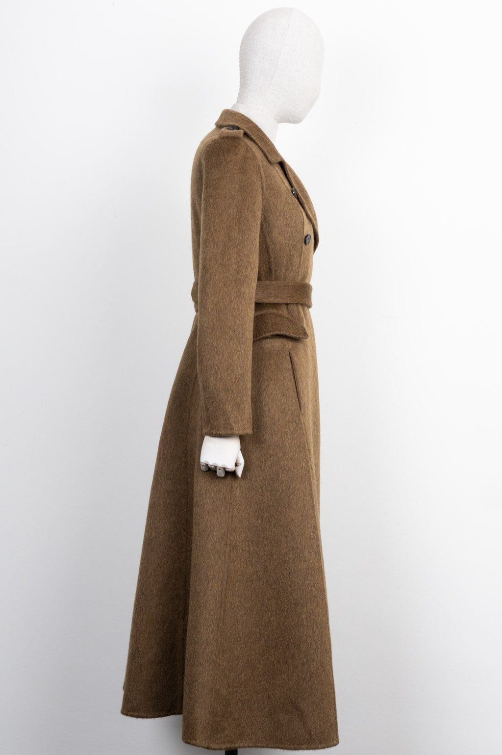 CHRISTIAN DIOR Double Breasted Coat Olive