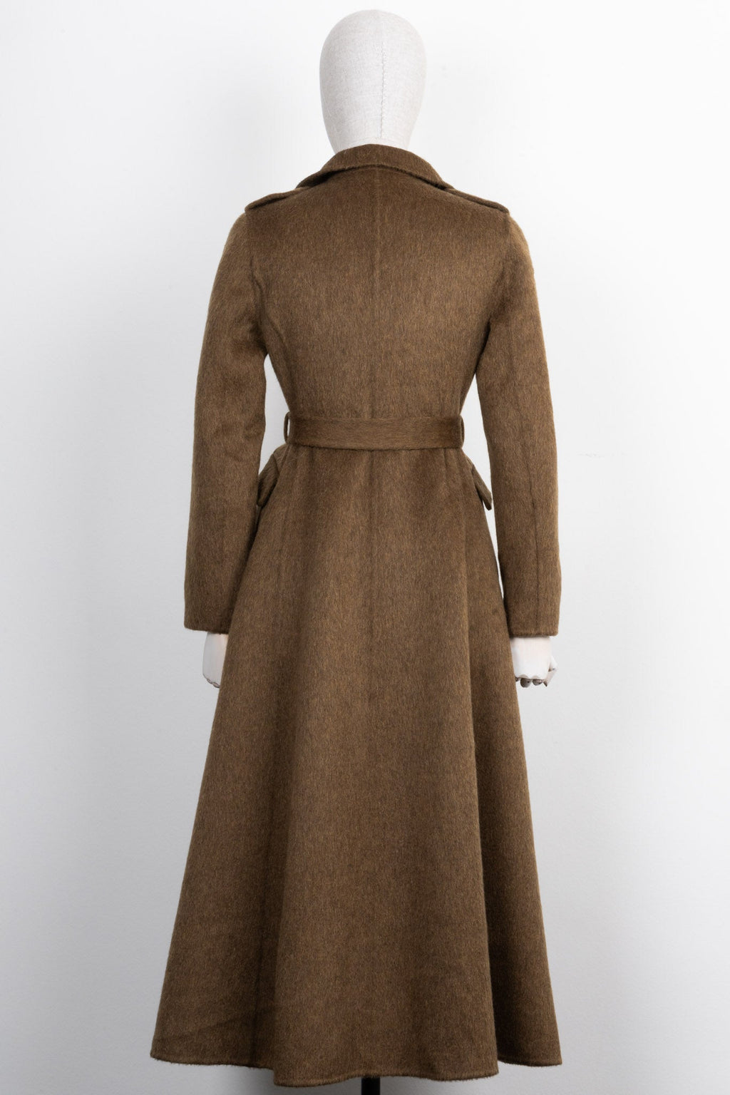 CHRISTIAN DIOR Double Breasted Coat Olive