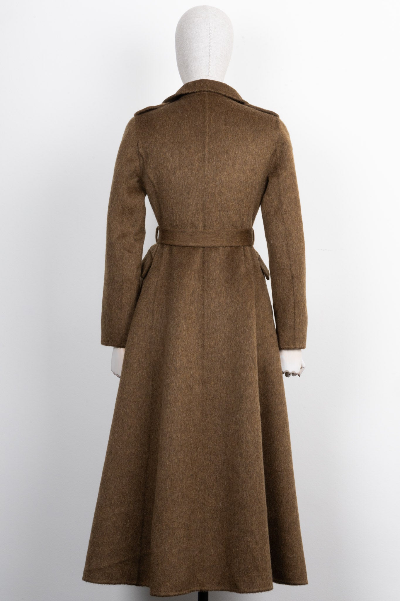 CHRISTIAN DIOR Double Breasted Coat Olive