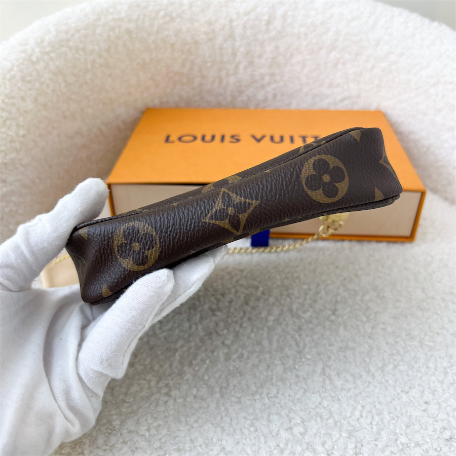 LV Mini Pochette Accessoires in Monogram Canvas GHW