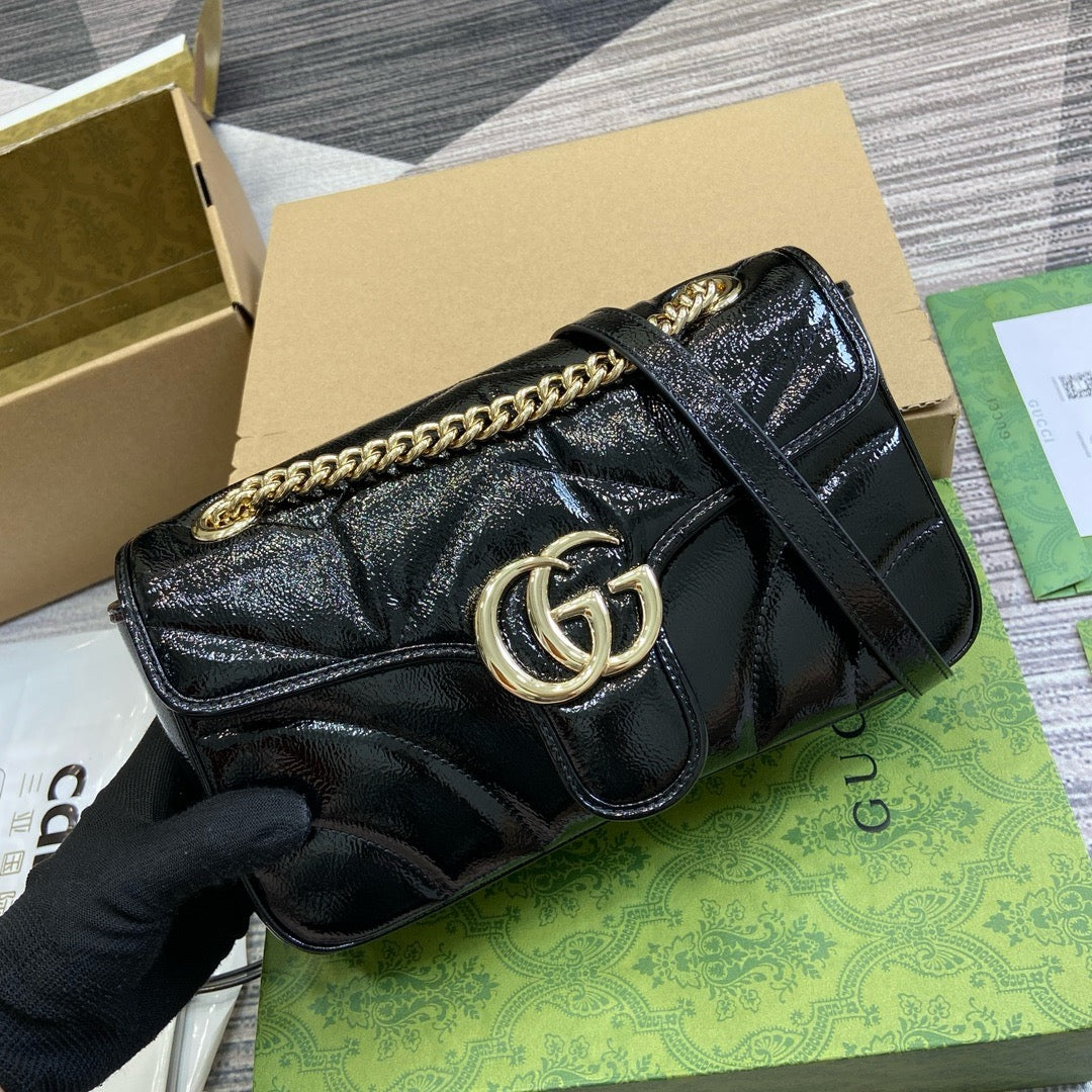 GC640 GG Marmont Small Shoulder Bag / 10"W x 6"H x 3"D / HIGHEST QUALITY VERSION