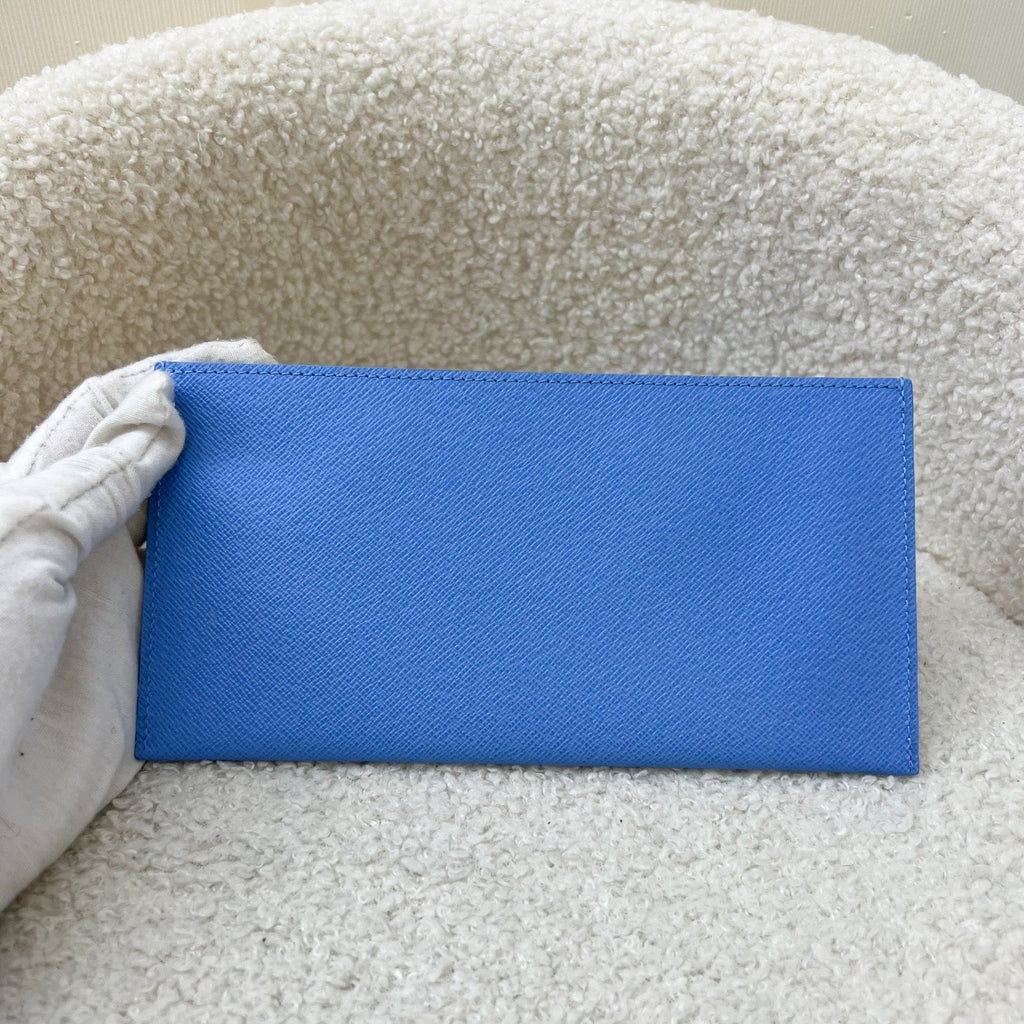 LV Felicie Pochette Card Holder in Blue Leather