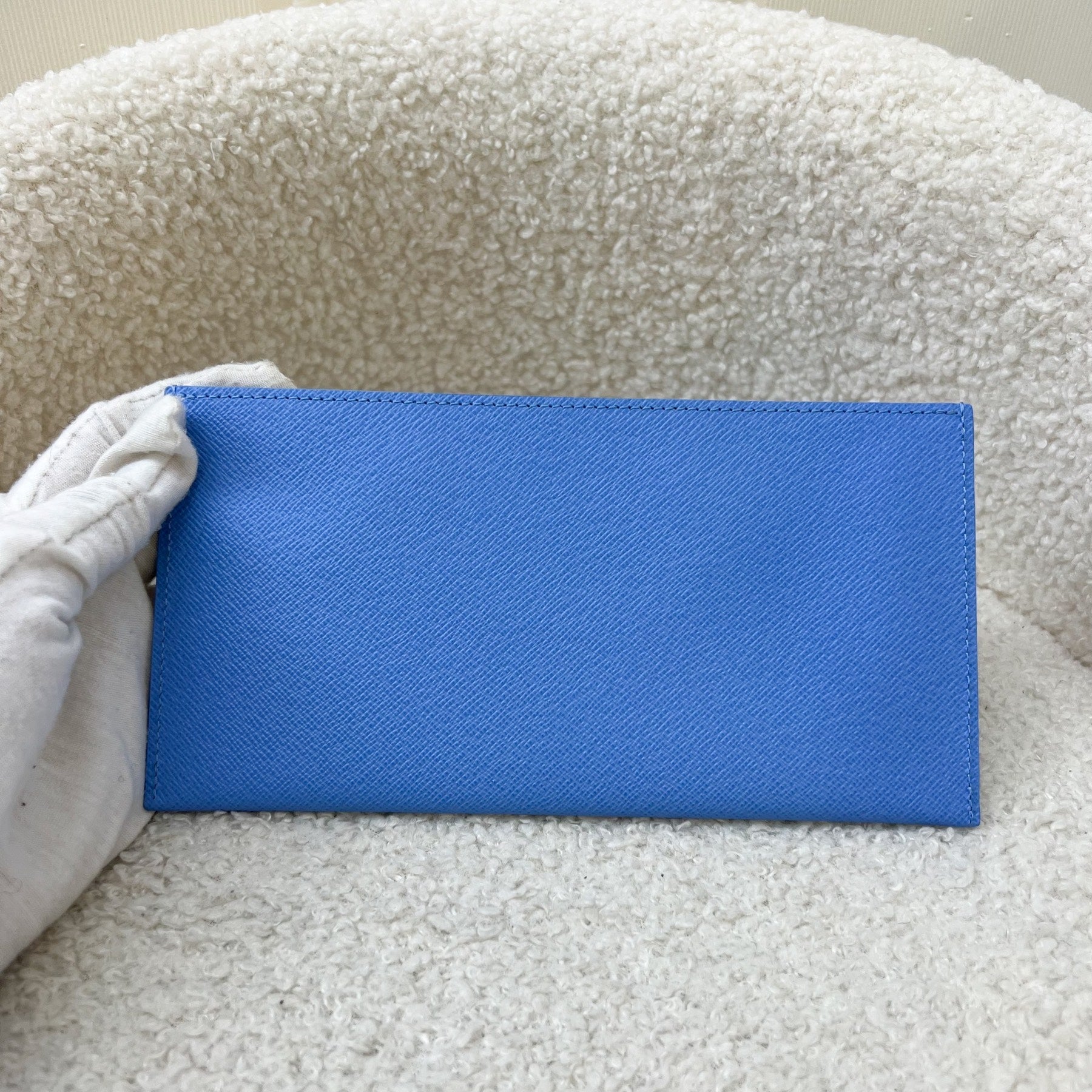 LV Felicie Pochette Card Holder in Blue Leather