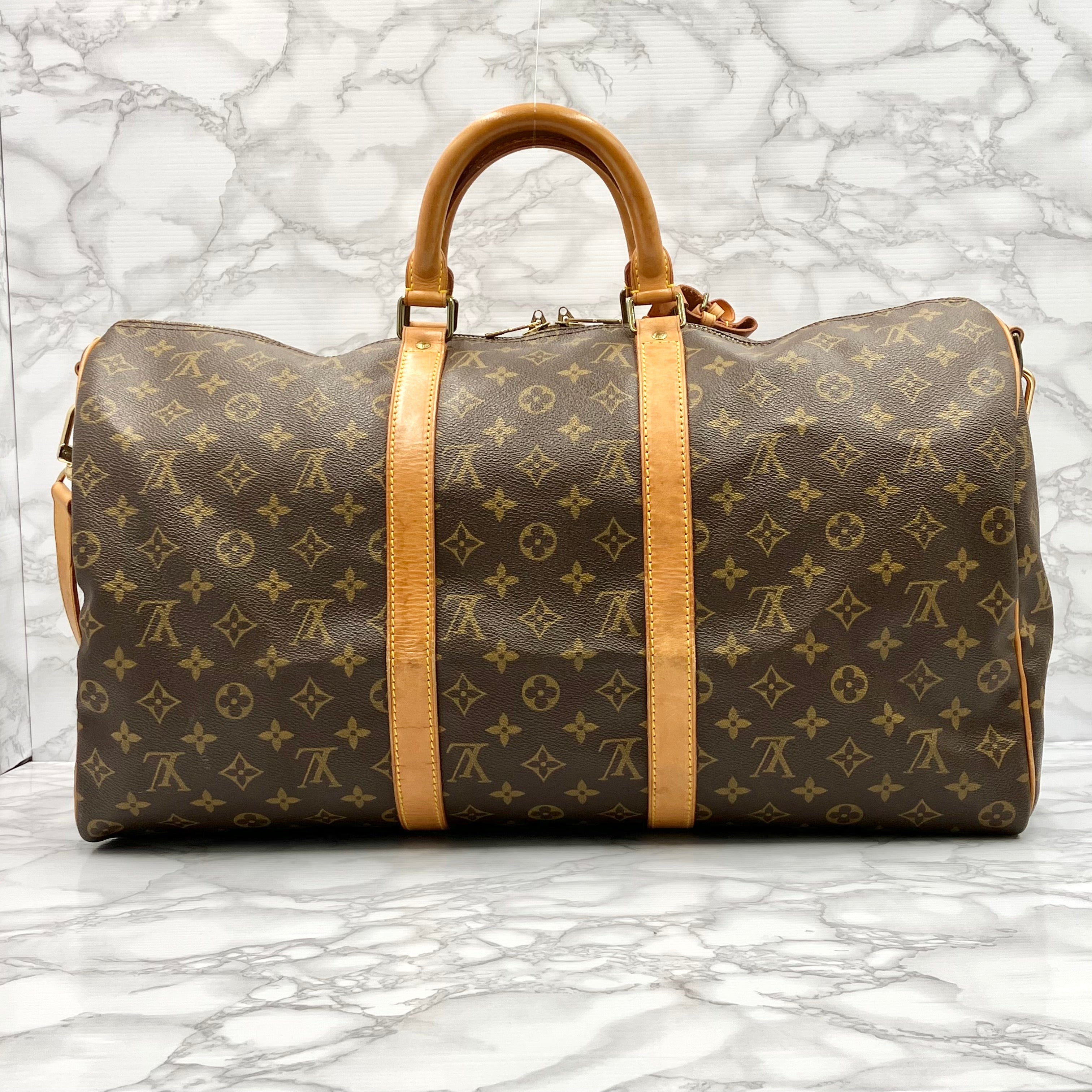 LOUIS VUITTON Monogram Keepall 50 Bandoliere