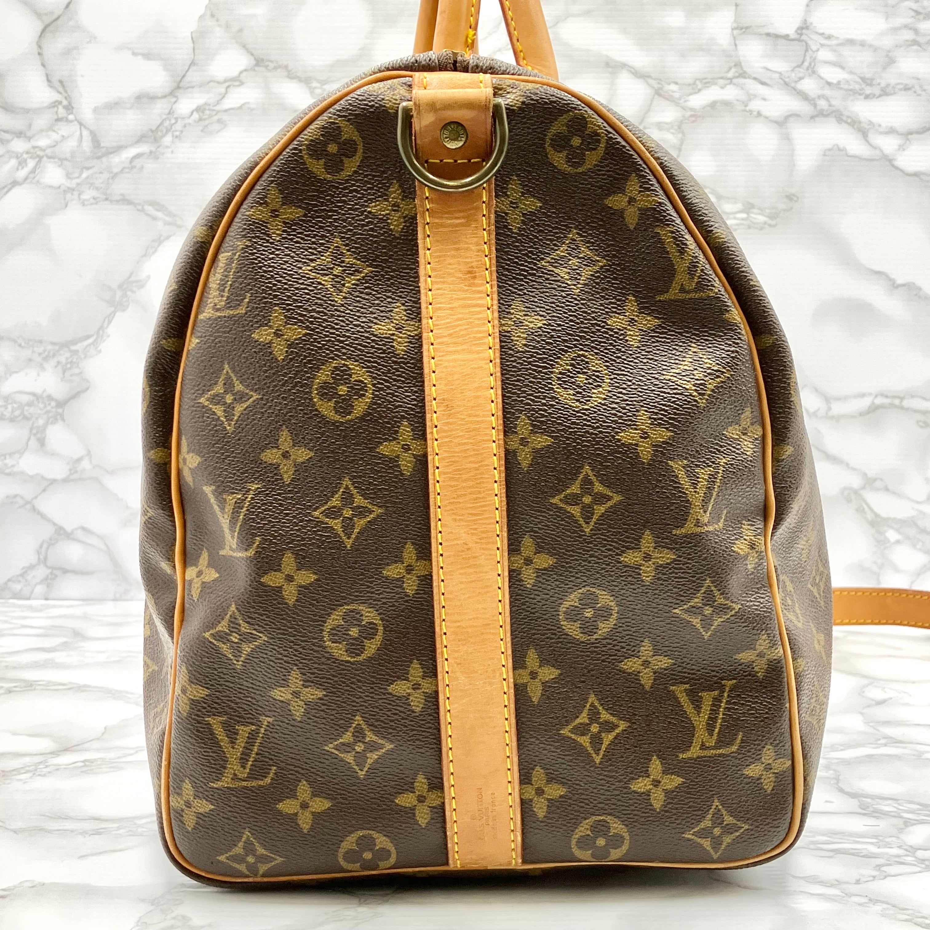 LOUIS VUITTON Monogram Keepall 50 Bandoliere