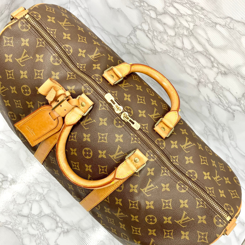 LOUIS VUITTON Monogram Keepall 50 Bandoliere