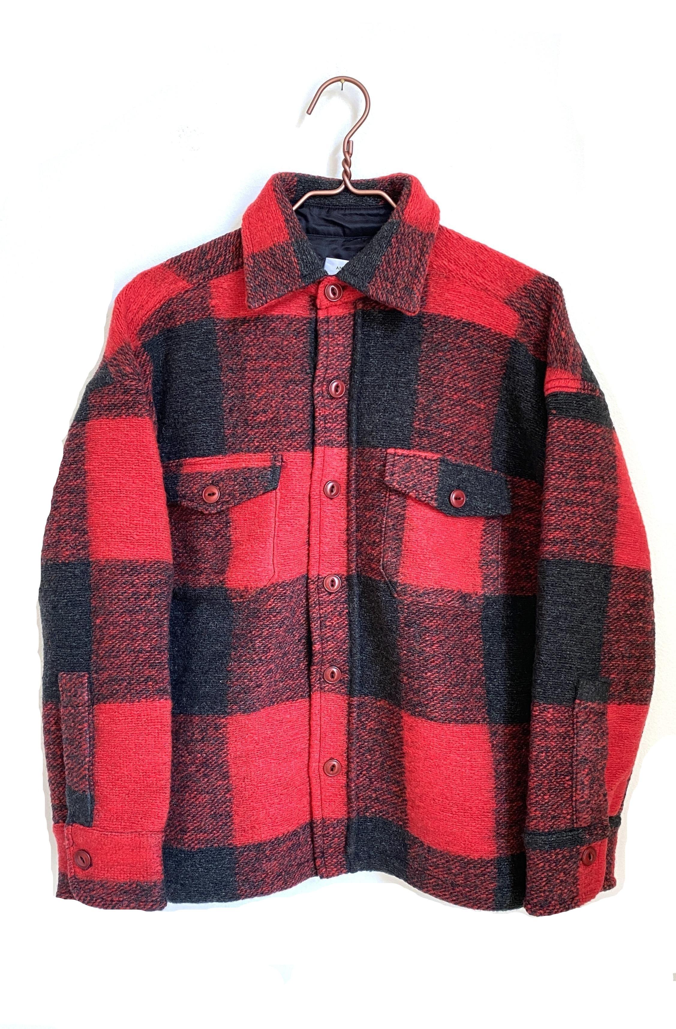 BOBBI FLANNEL JACKET RED - SIZE XS