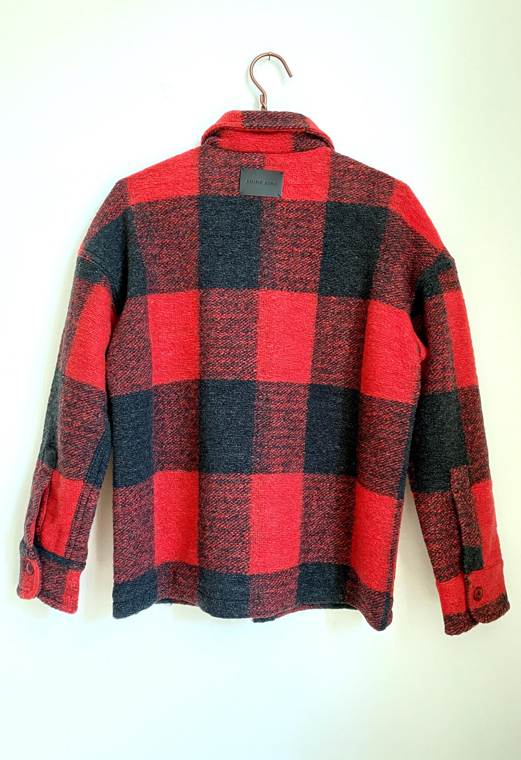 BOBBI FLANNEL JACKET RED - SIZE XS