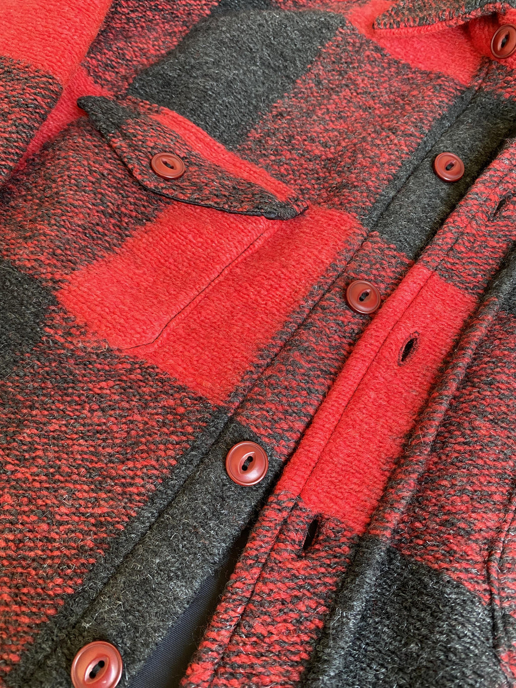 BOBBI FLANNEL JACKET RED - SIZE XS