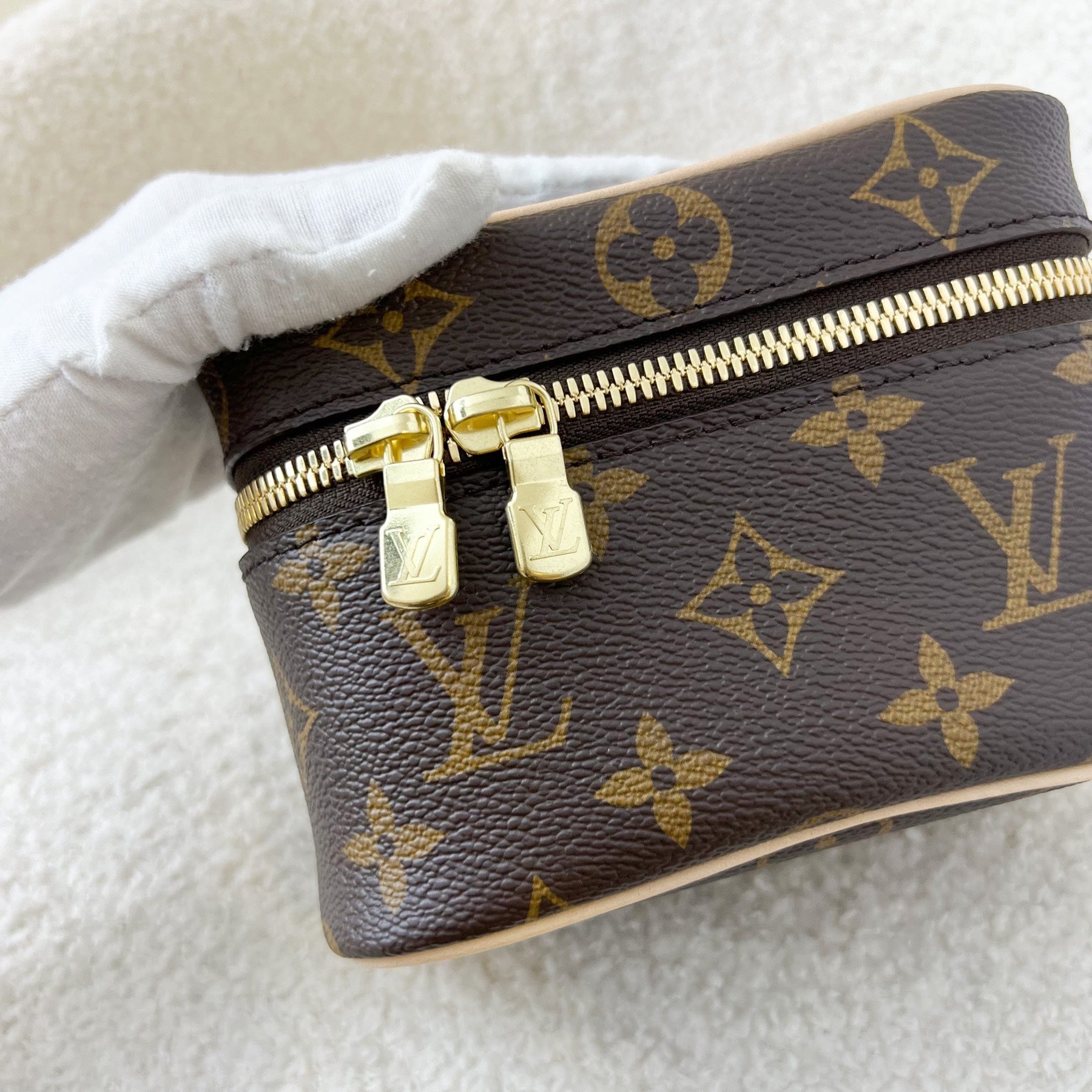 LV Nano Nice in Monogram Canvas GHW